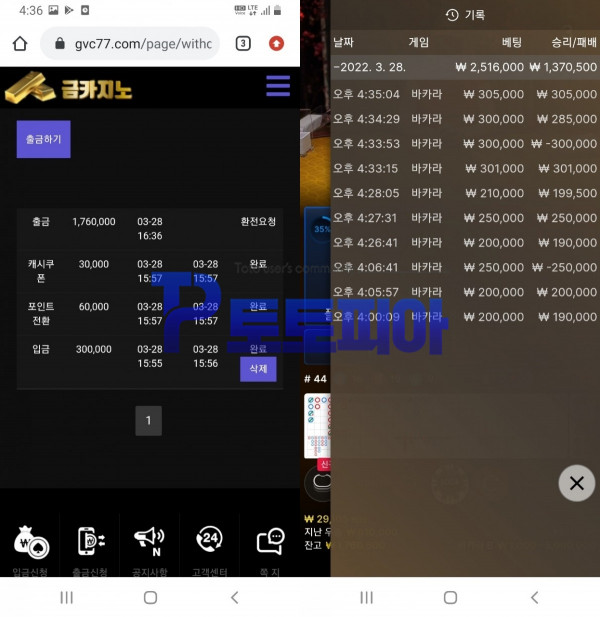 먹튀검증 금카지노[GOLDCASINO] (gvc77.com) 먹튀확정 - 토토피아