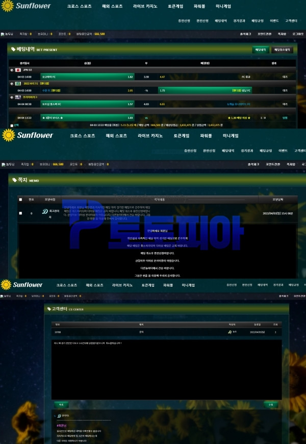 먹튀검증 썬플라워[SUNFIOWER] (sun-00.com) 먹튀확정 - 토토피아